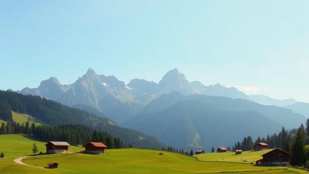 Typische Landschaft der Ferienregion Waadtländer Alpen