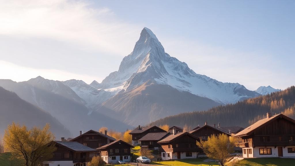 Typische Landschaft der Ferienregion Wallis